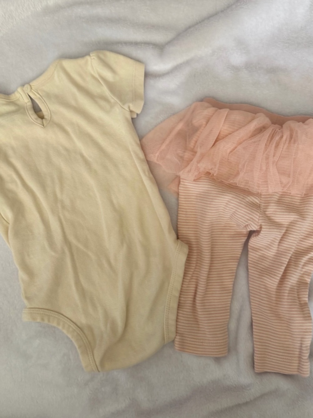 Carter's Cream Easter Short-Sleeve Infant Bodysuit & Tutu Leggings - Picture 2 of 4